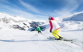 Abfahrt am Gletscher